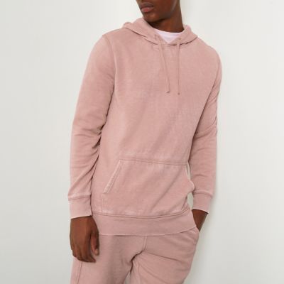 Pink burnout hoodie
